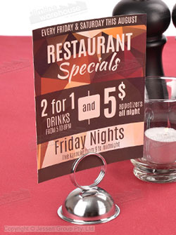 Table Number Holders