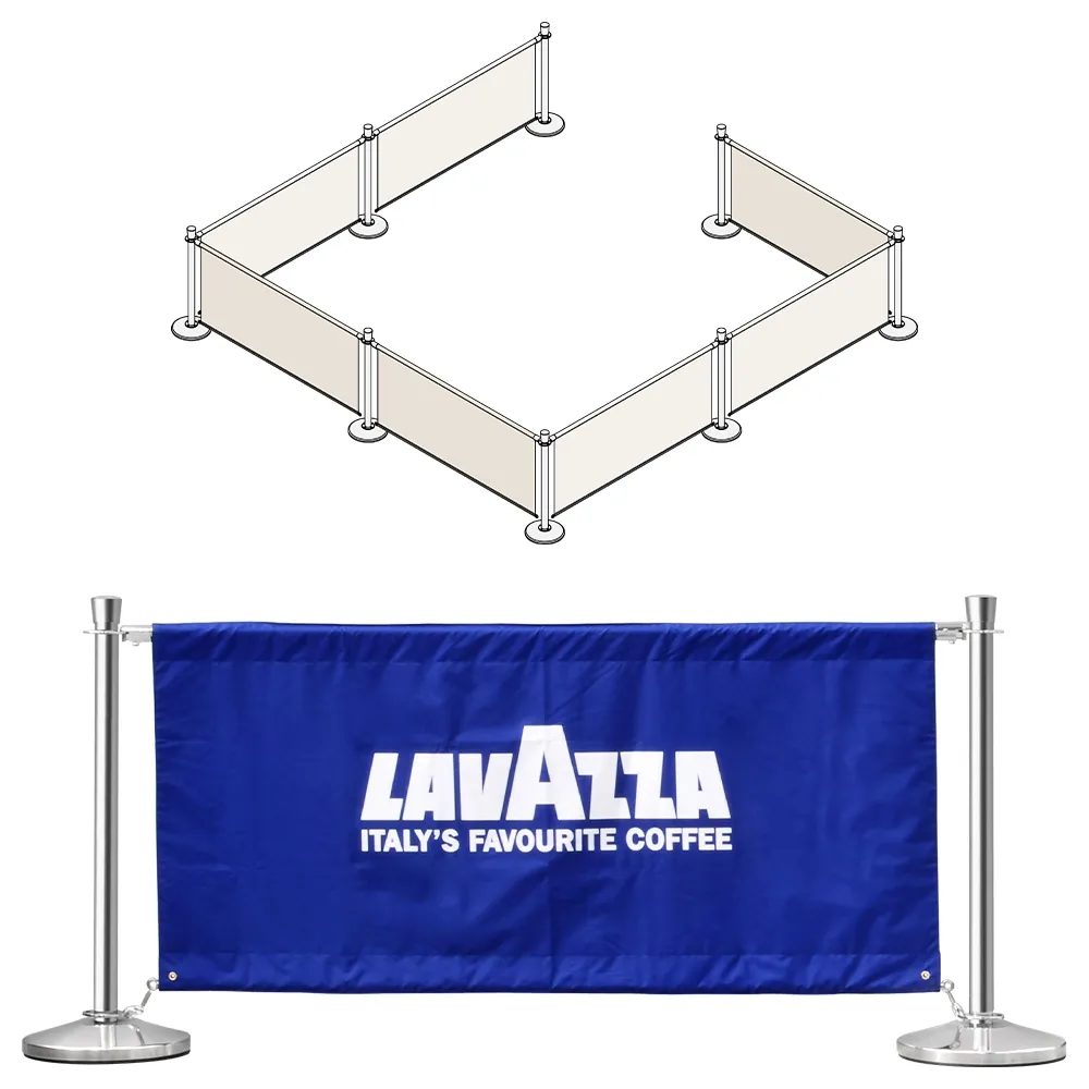 Restaurant Barriers w/ Single-Sided Printing