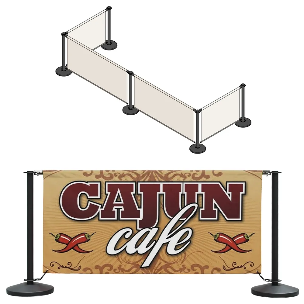 Barrier Sign w/ Single-Sided Printing