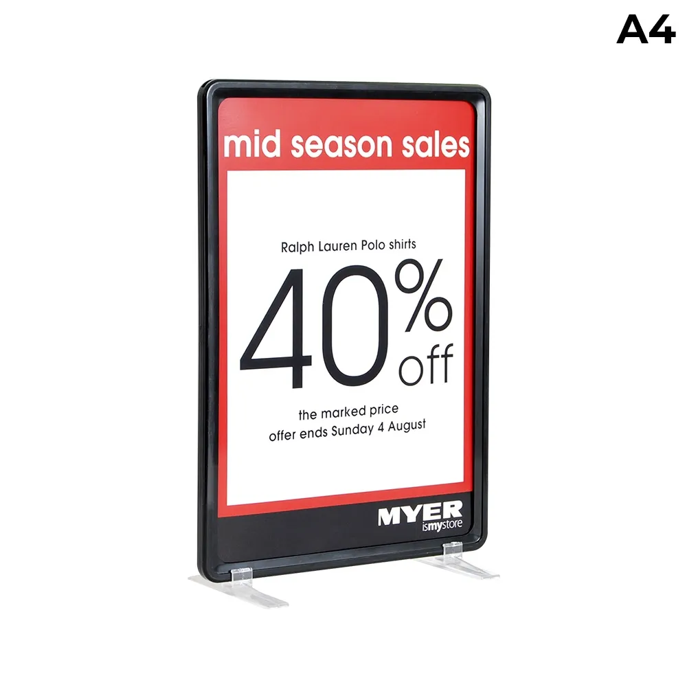 Black A4 Retail Price Sign