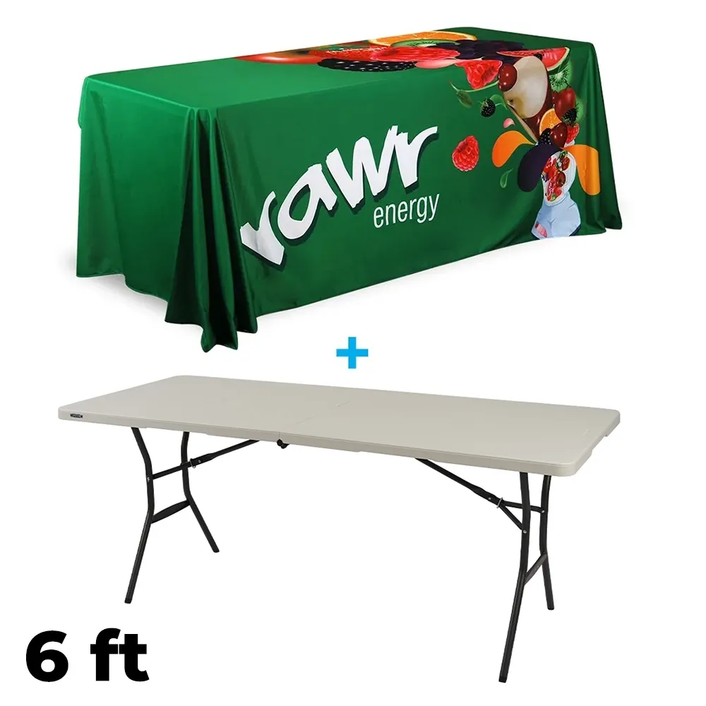 Expo Tablecloth w/ 6ft Folding Table