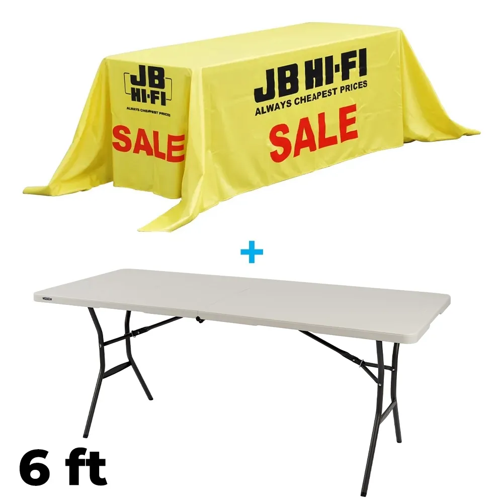 6ft Trade Show Table Drapes