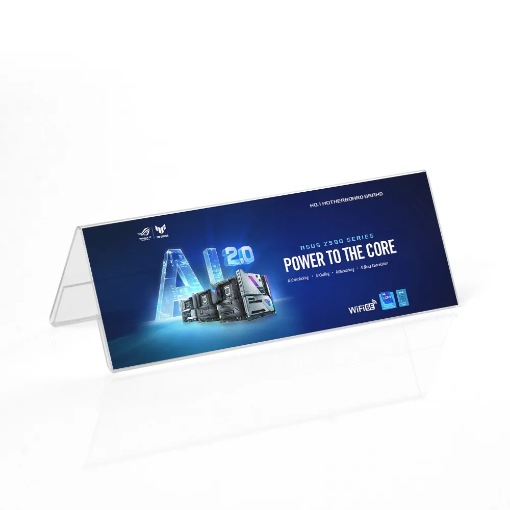 V Shaped Perspex Display