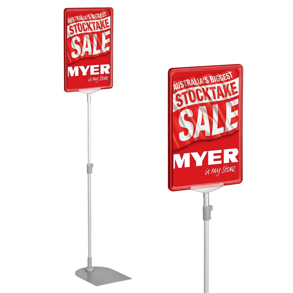 Red Poster Signage Stand