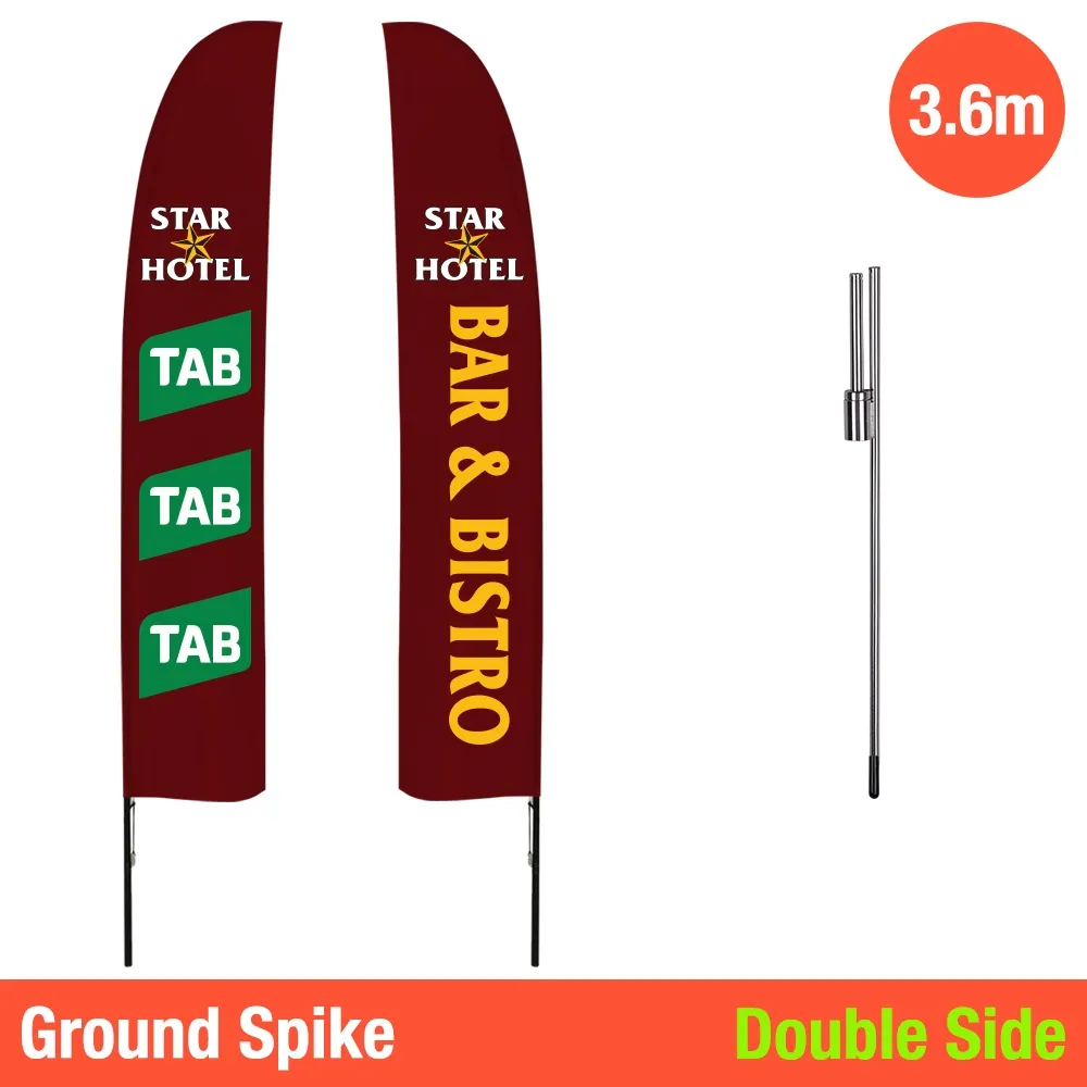 Custom Feather Flag - 3.6m