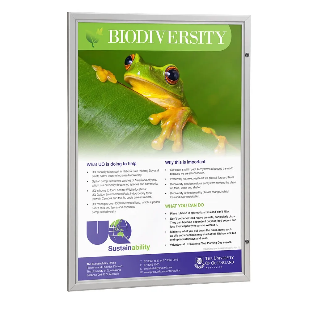 A0 Lockable Sign Frame