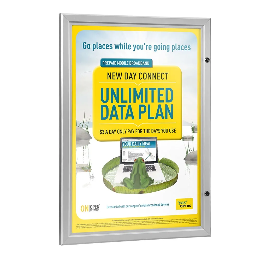 A1 Lockable Sign Frame