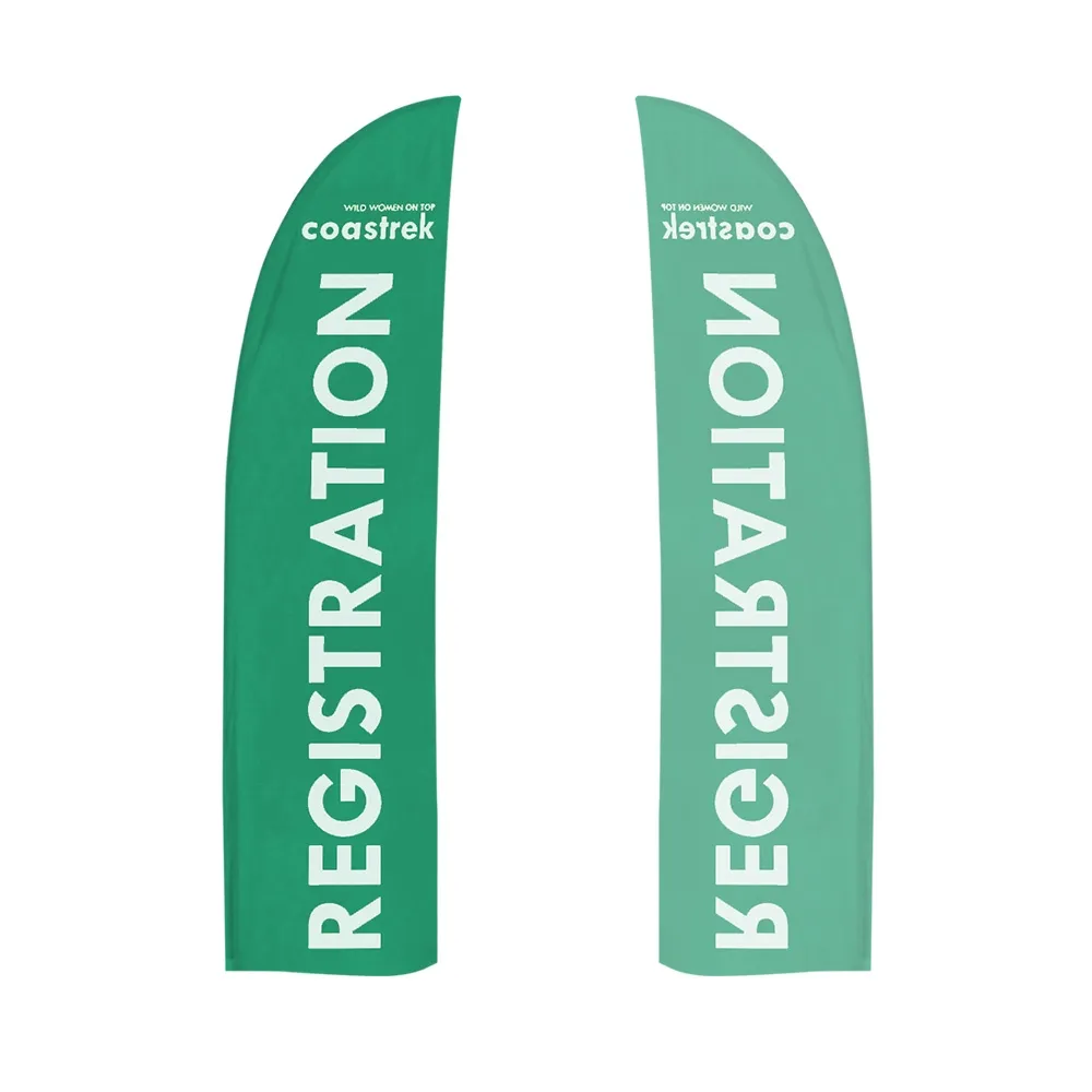 Custom Screen Print Flag in 1 Colour for FLBB24