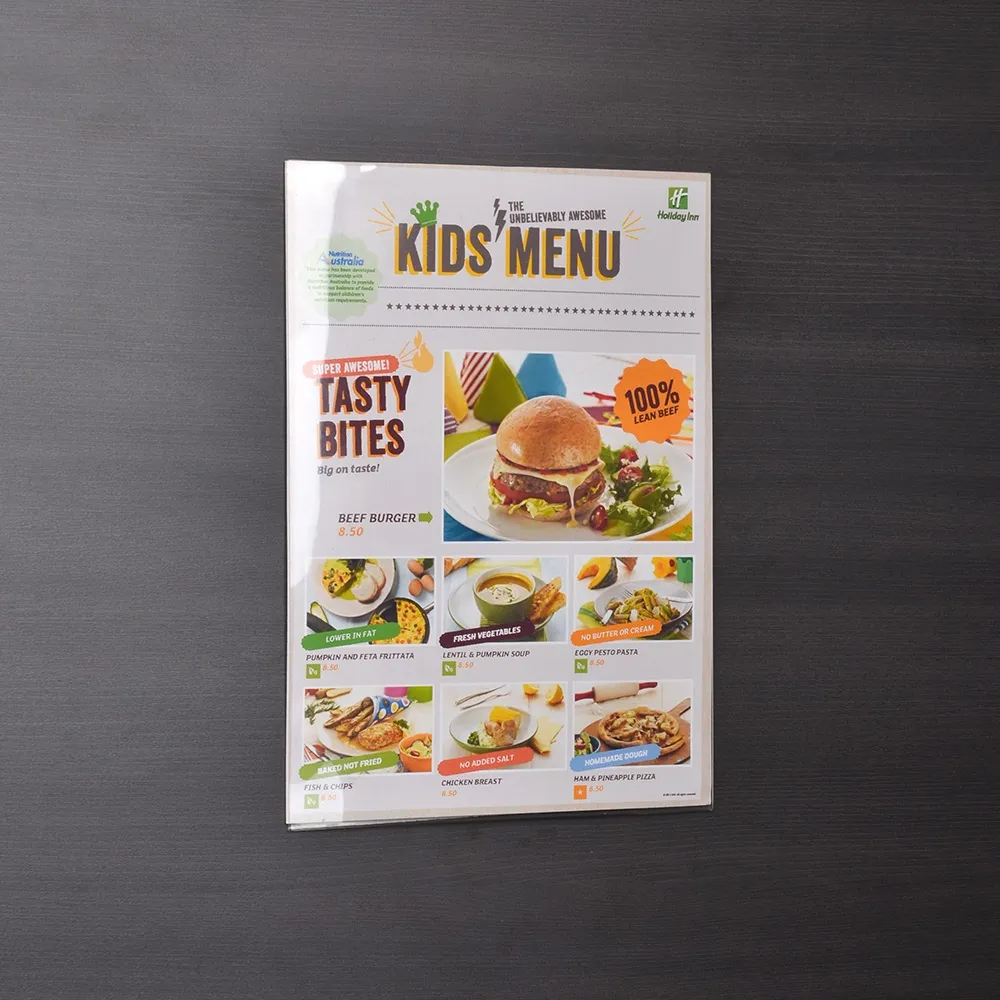 Clear Wall Mounted Sign Holder