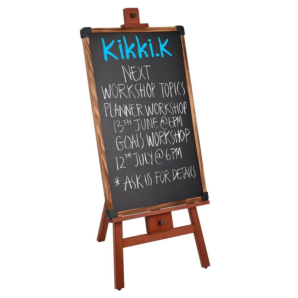 Wooden Blackboard Easel