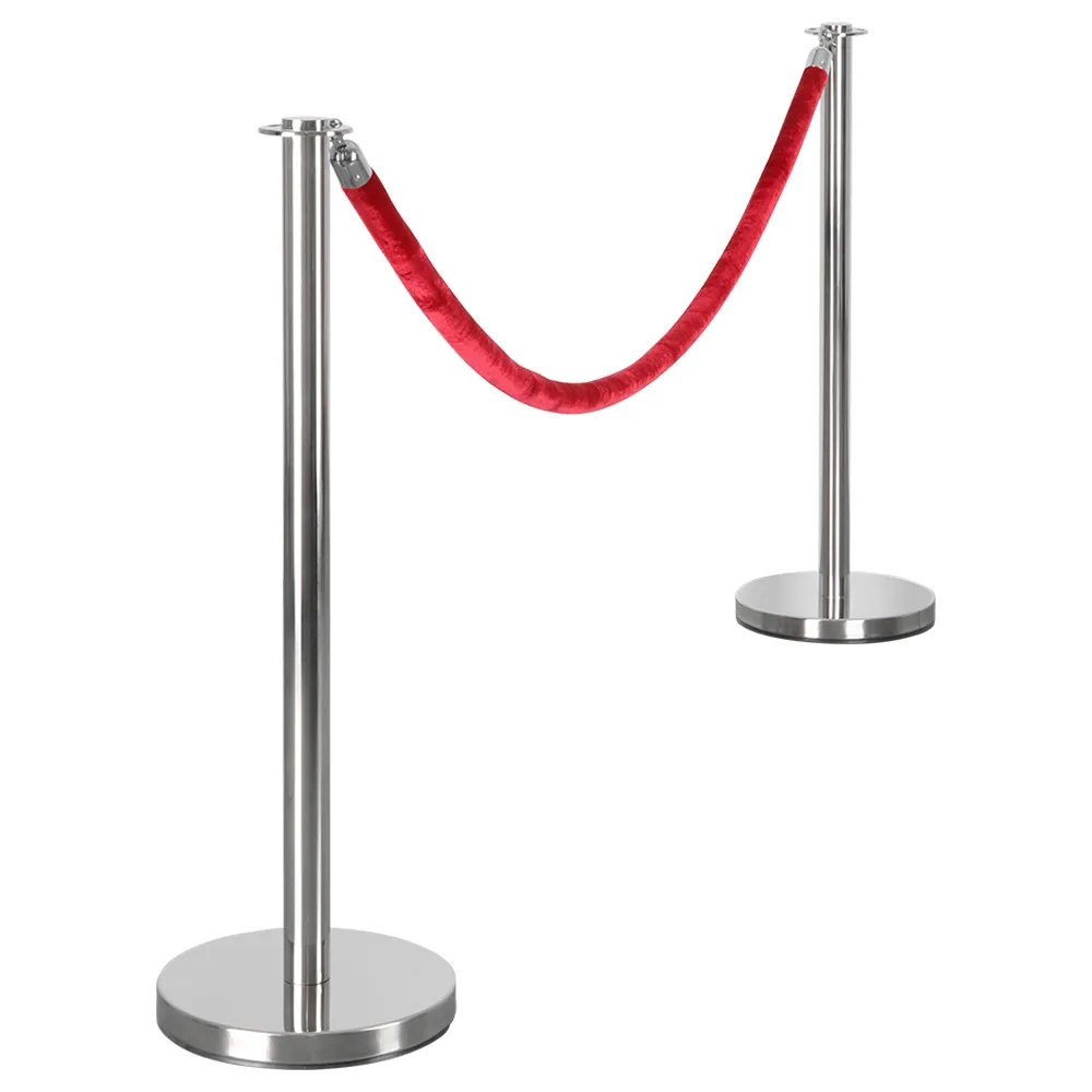 2m Polished Rope Barrier Posts
