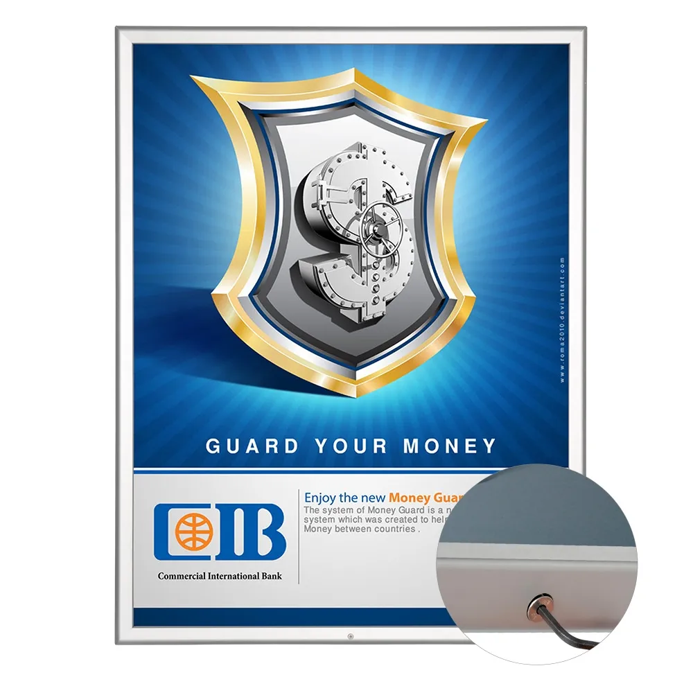 Lockable Clip Frame Poster Holder – 30 x 40”