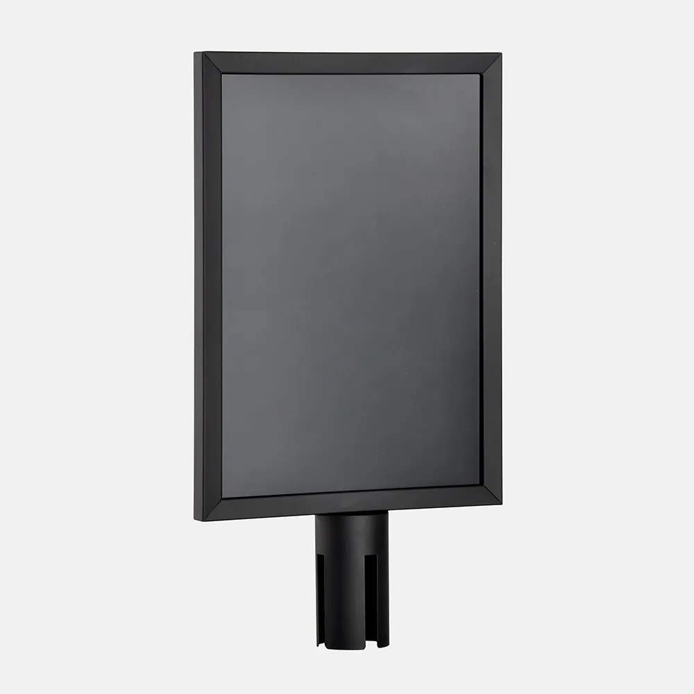Black Retractable Sign Holder