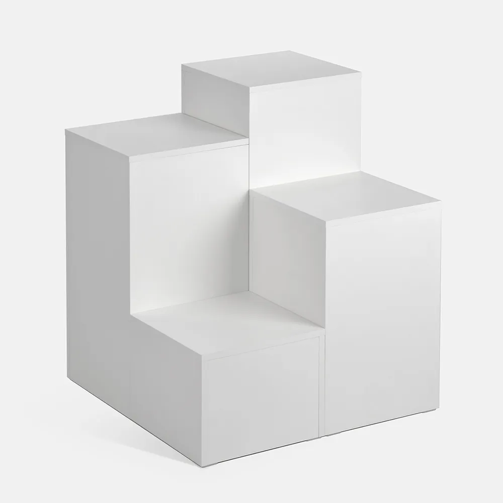 White Display Plinths