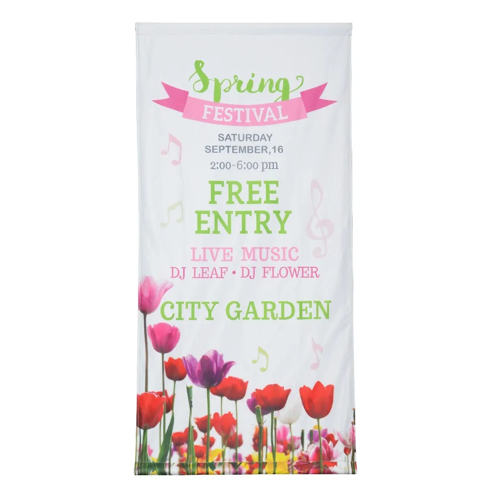 Wall Mounted Custom Flag Print