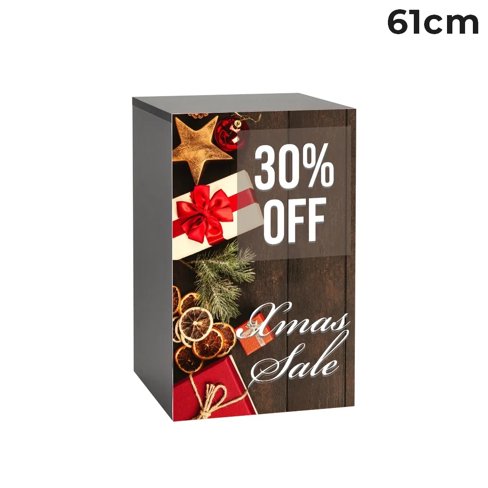 Black Plinth with Printed Board