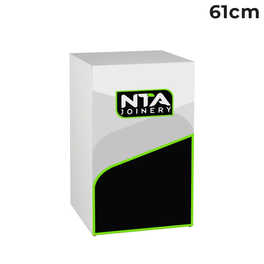 White Plinth with Printed Board