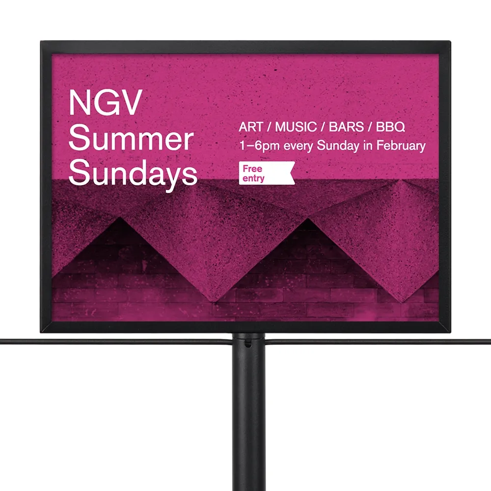 Stanchion Top Sign Holder