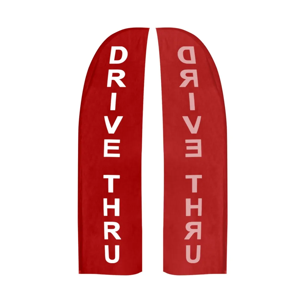 Single Sided 2.4m Beach Flag Prints