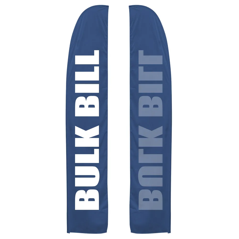 Single Sided 3.7m Beach Flag Print