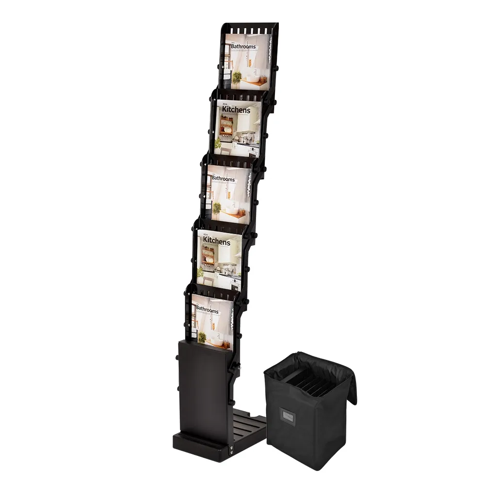 Portable A4 Brochure Holder Black
