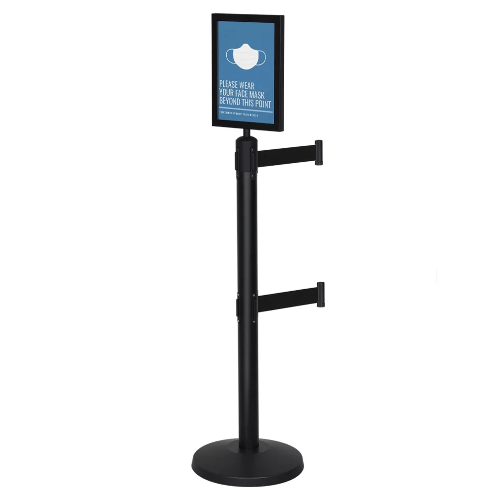 Twin Retractable Dual Belt Barrier