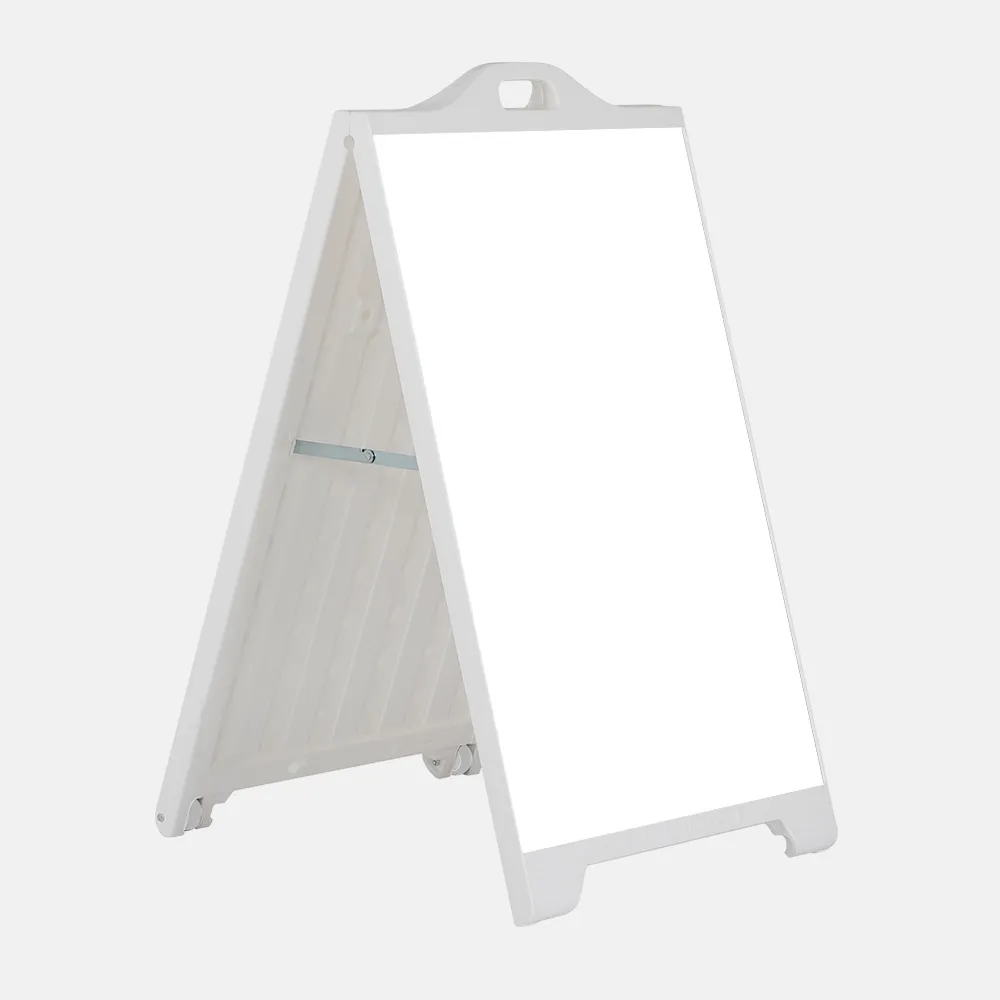 White Plastic Sandwich Boards