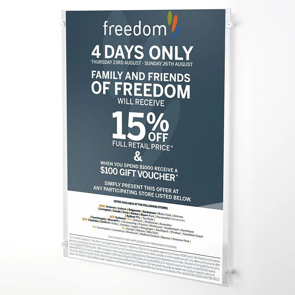 Wall Signage for Portrait A1 Graphic