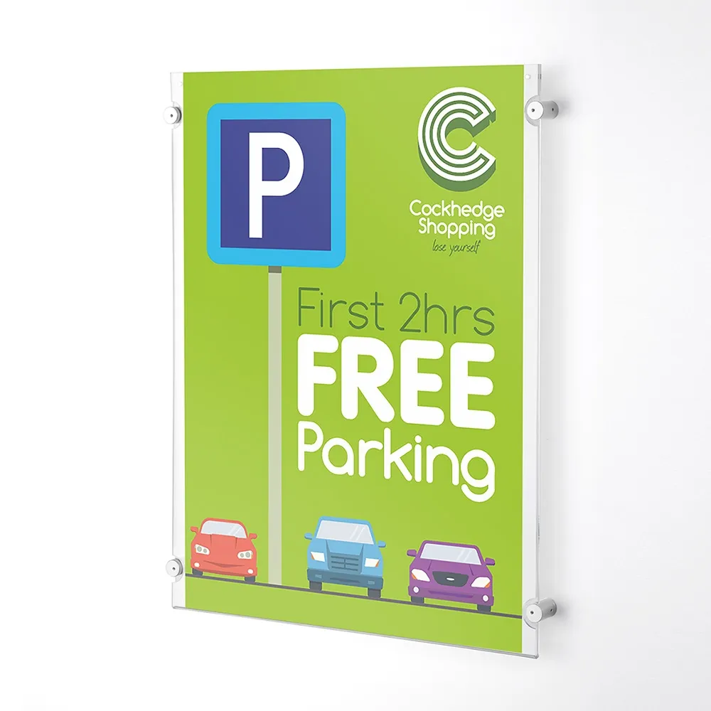 Standoff Signage for Portrait A2 Graphic