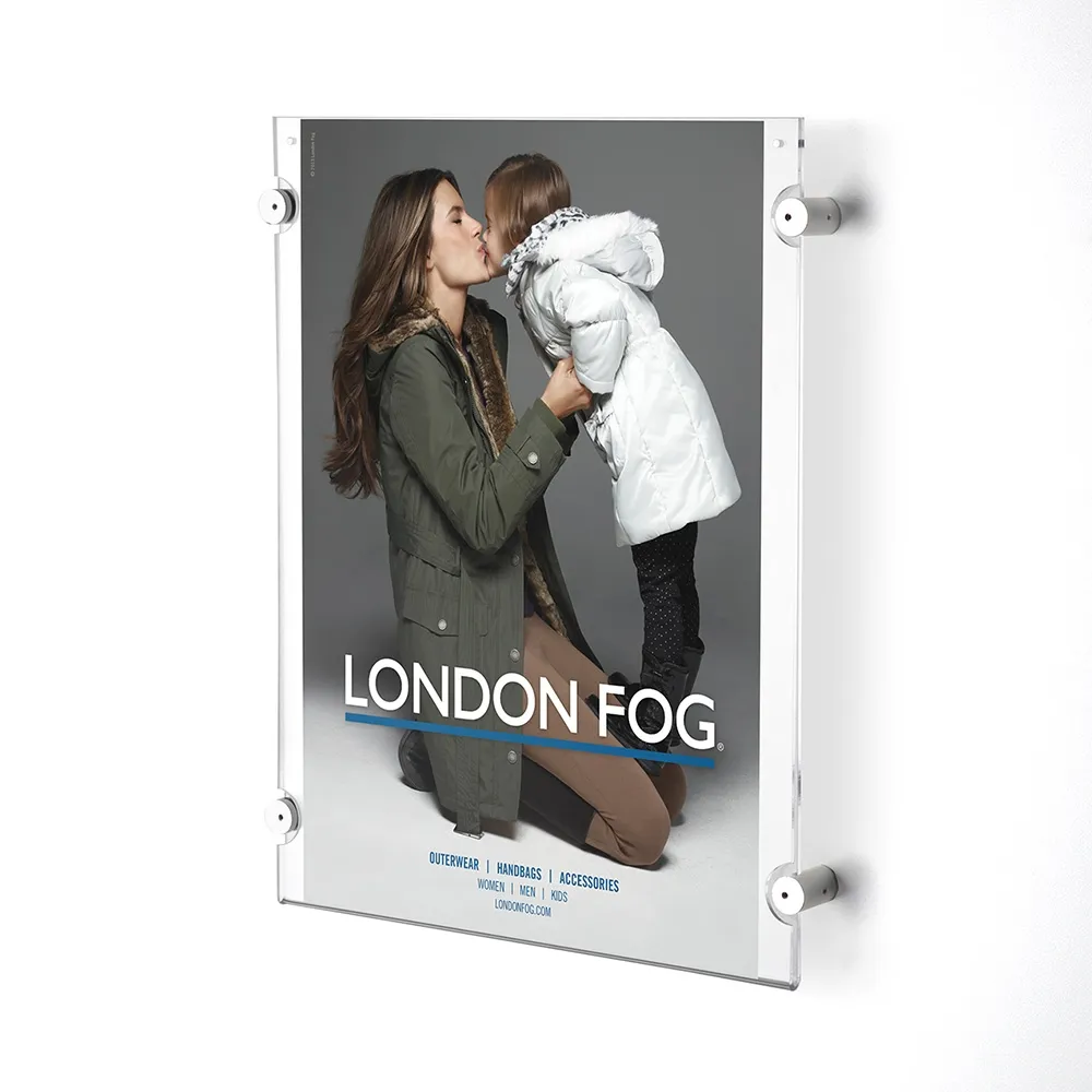 Wall Mount Acrylic Sign for Portrait A3 Graphic