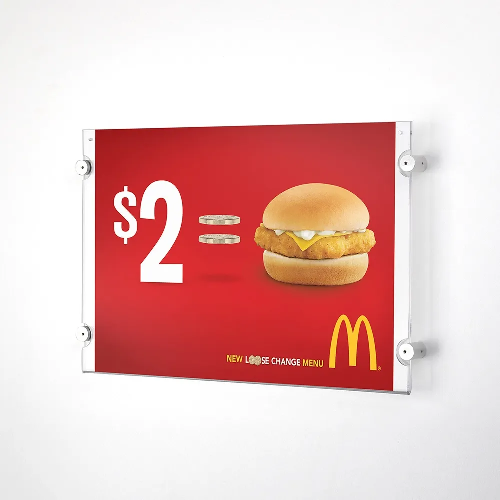 Sign Wall Mount for Landscape A3 Graphic