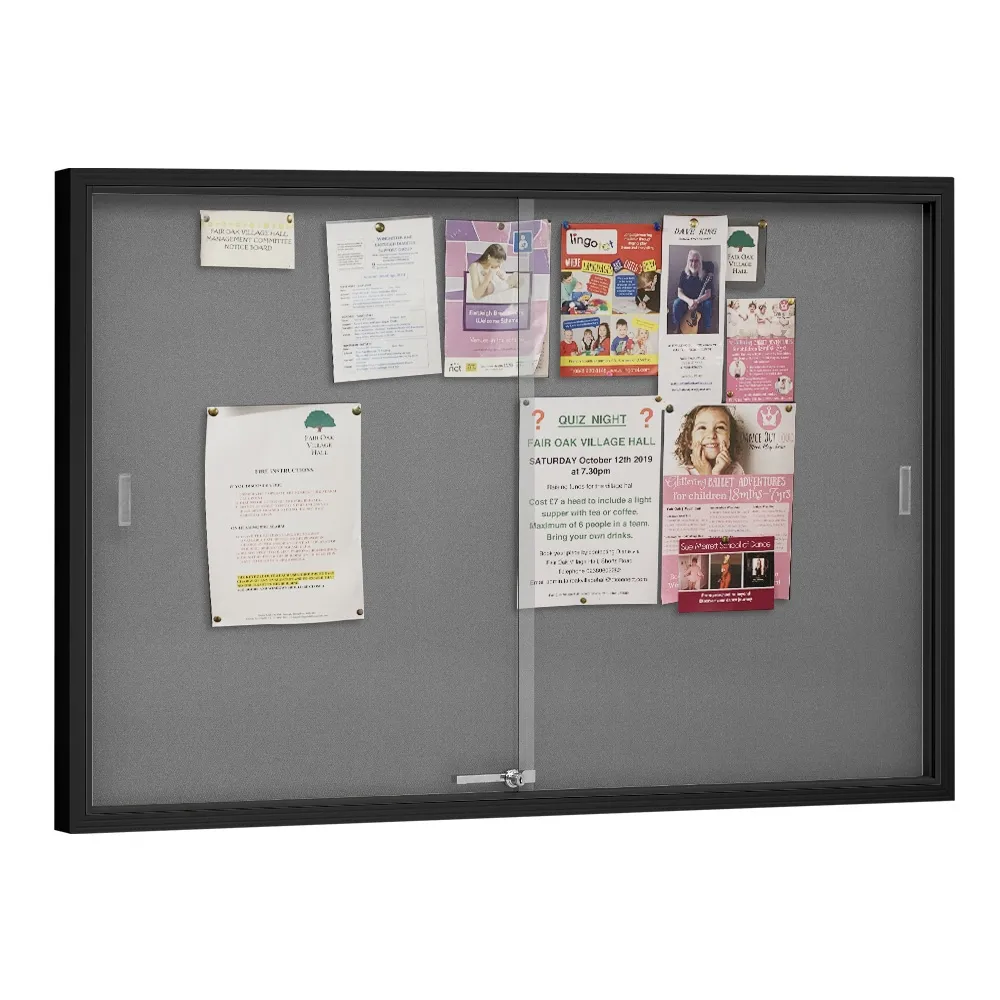 Glass Enclosed Bulletin Board