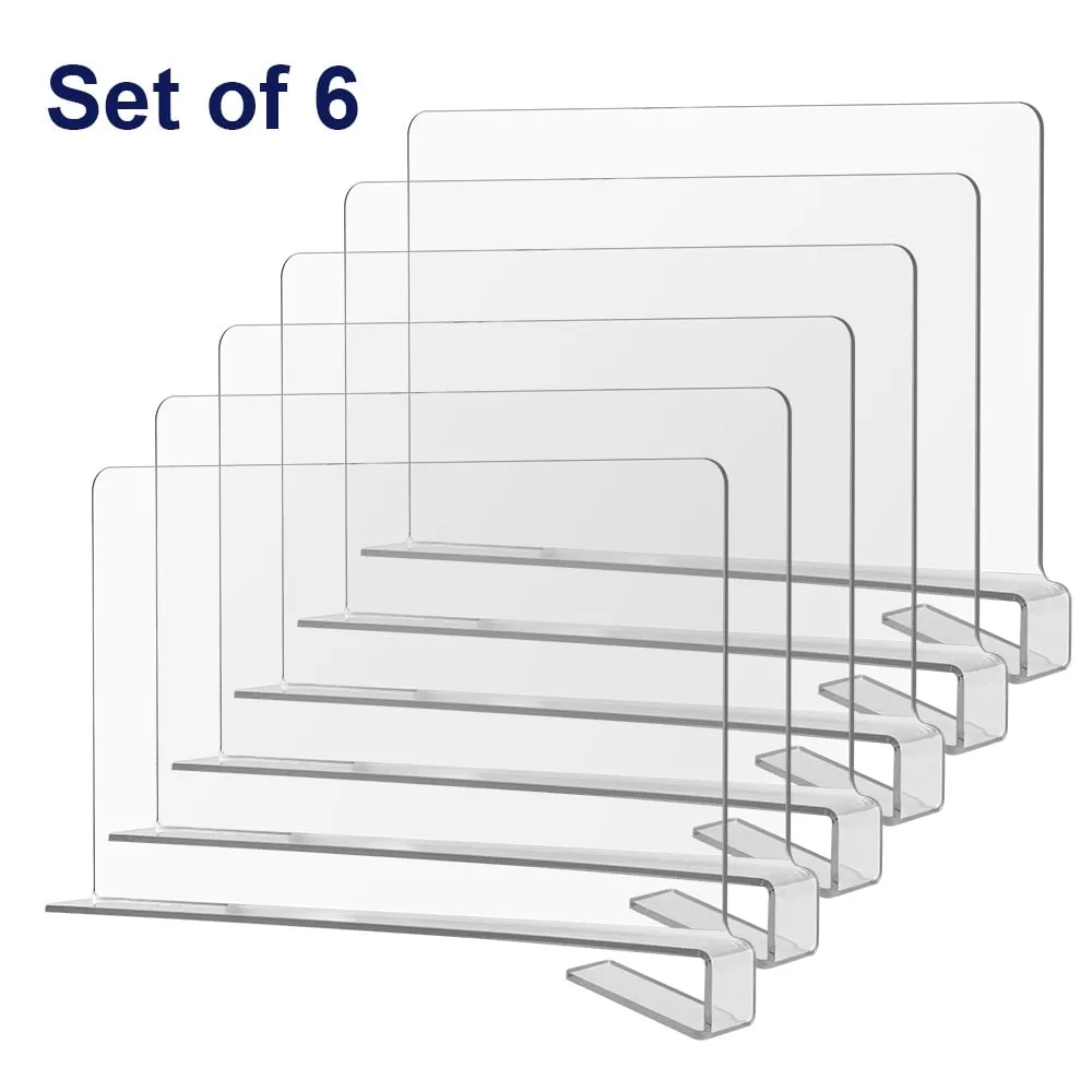 Shelf Separators – Clear Acrylic