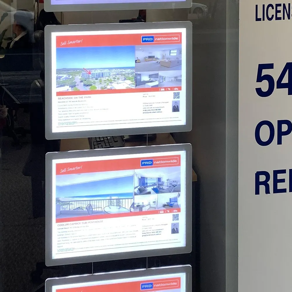 Backlit Real Estate Signs