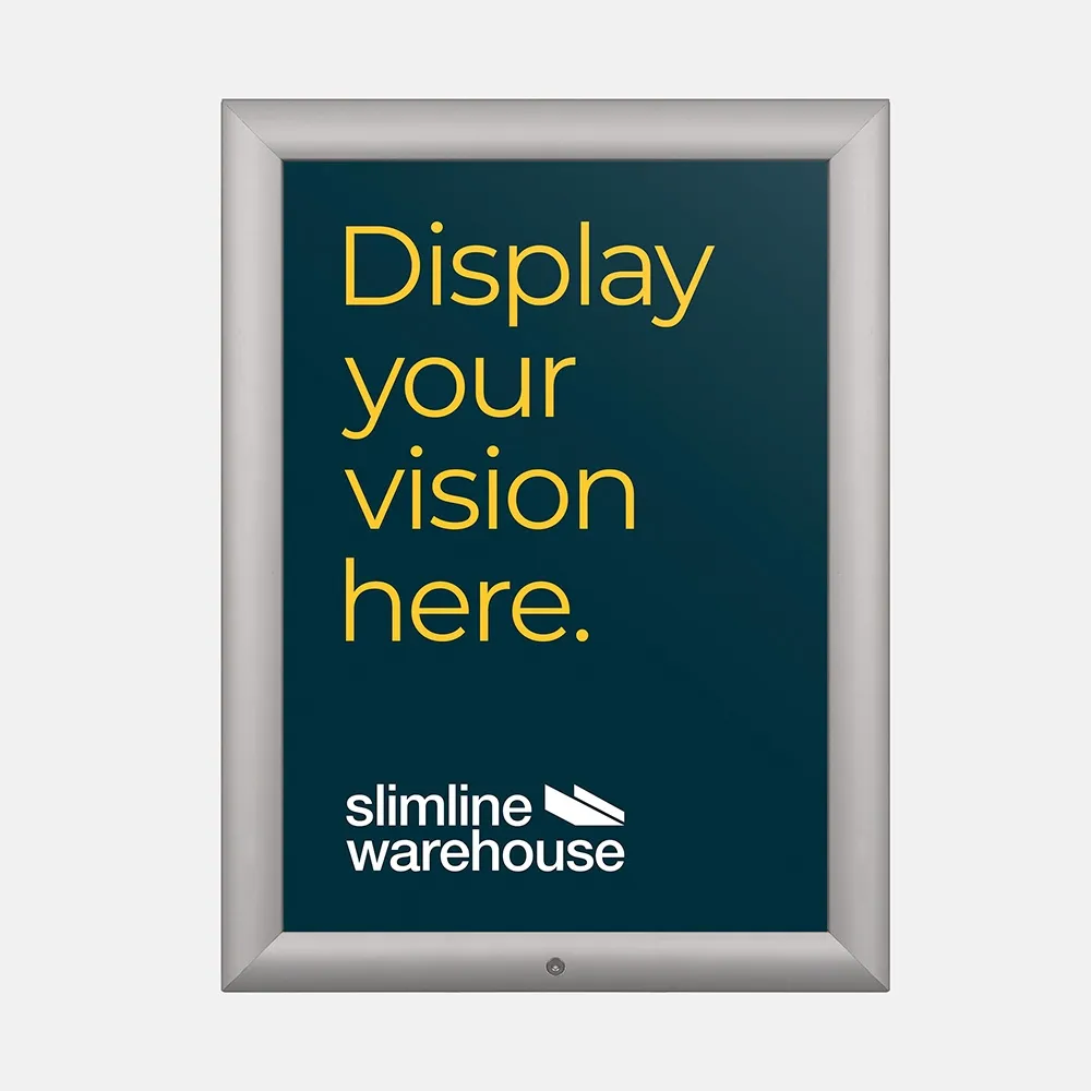 A3 Silver Lockable Outdoor Poster Frame